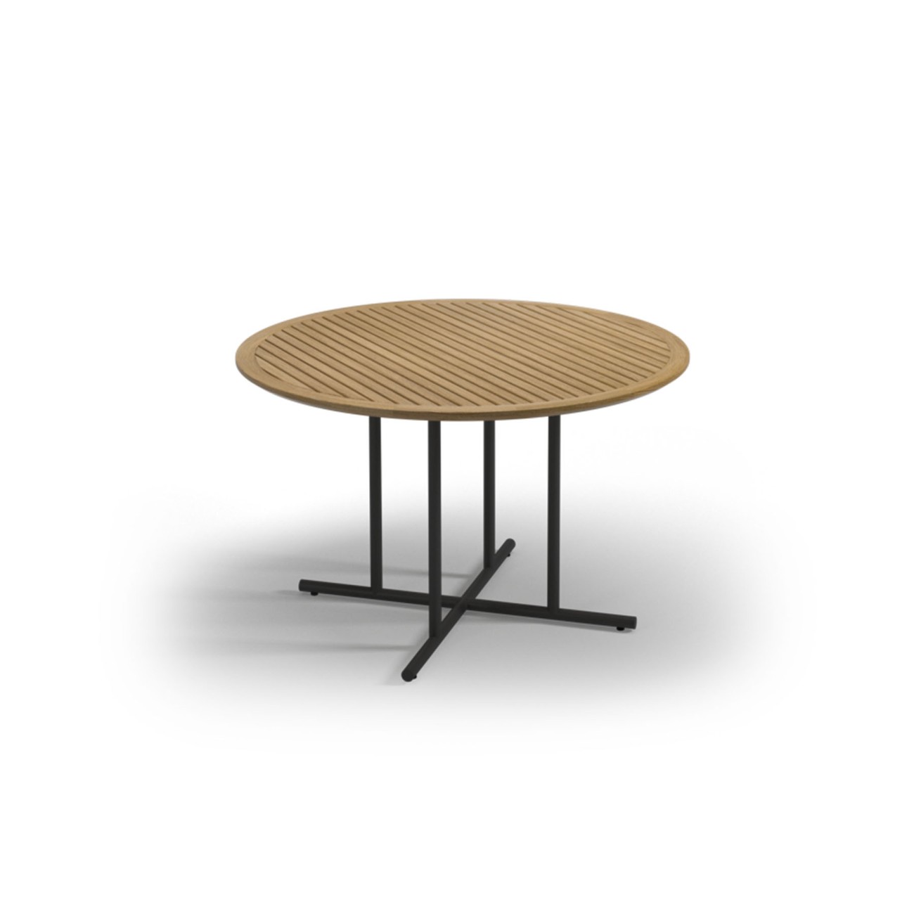 Whirl 120cm Teak Round Dining Table Gloster