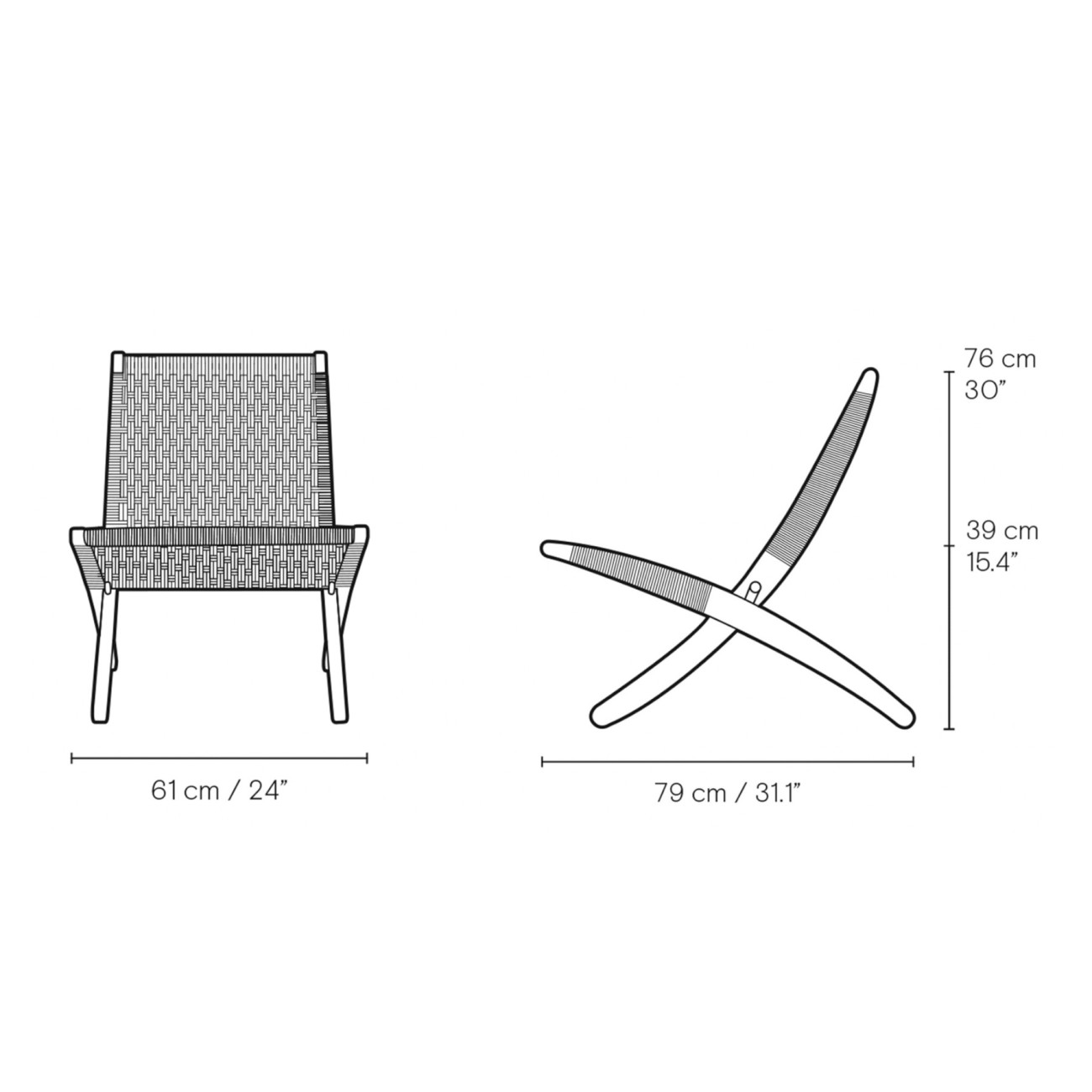Outdoor Cuba Chair MG501 Carl Hansen Son Undomus