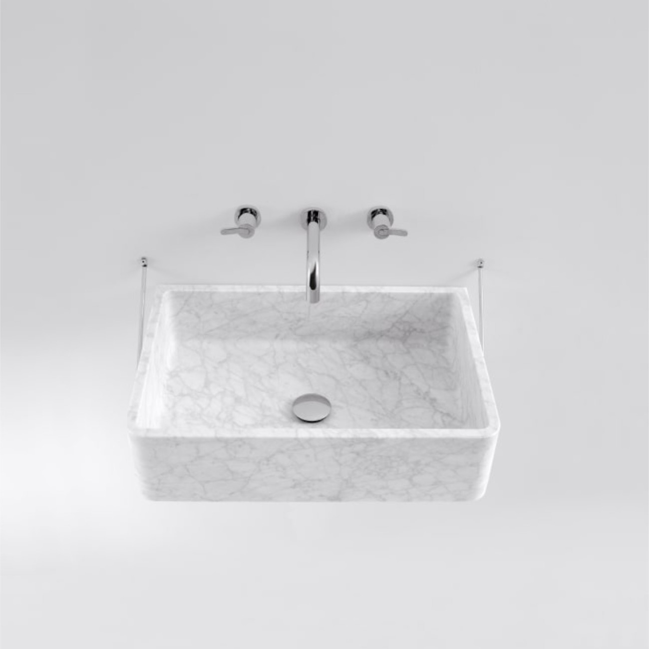 Carrara wall-mounted washbasin Agape